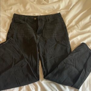 straight leg black jeans